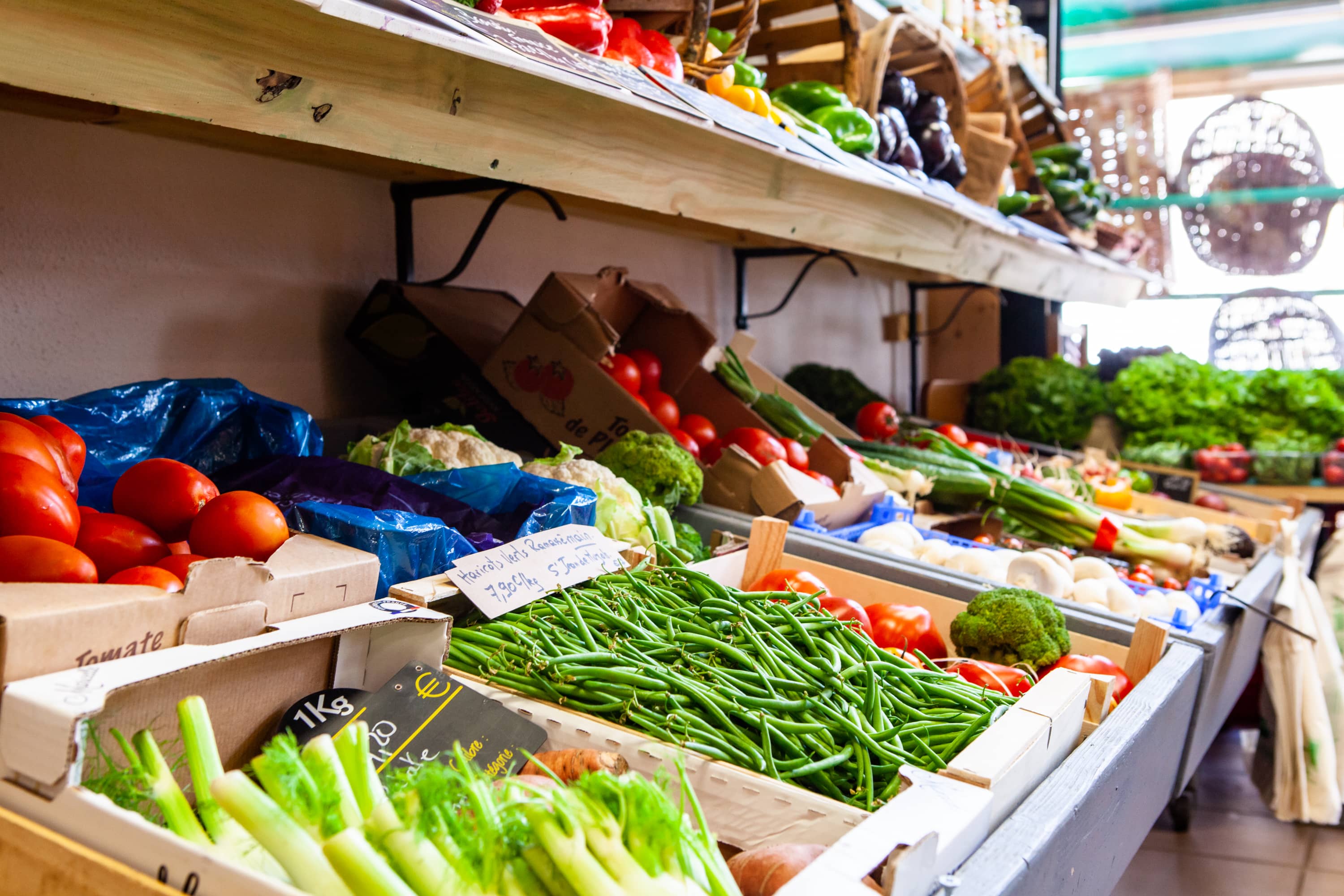 Les fruits et les légumes sont légion à la maison de l'ail